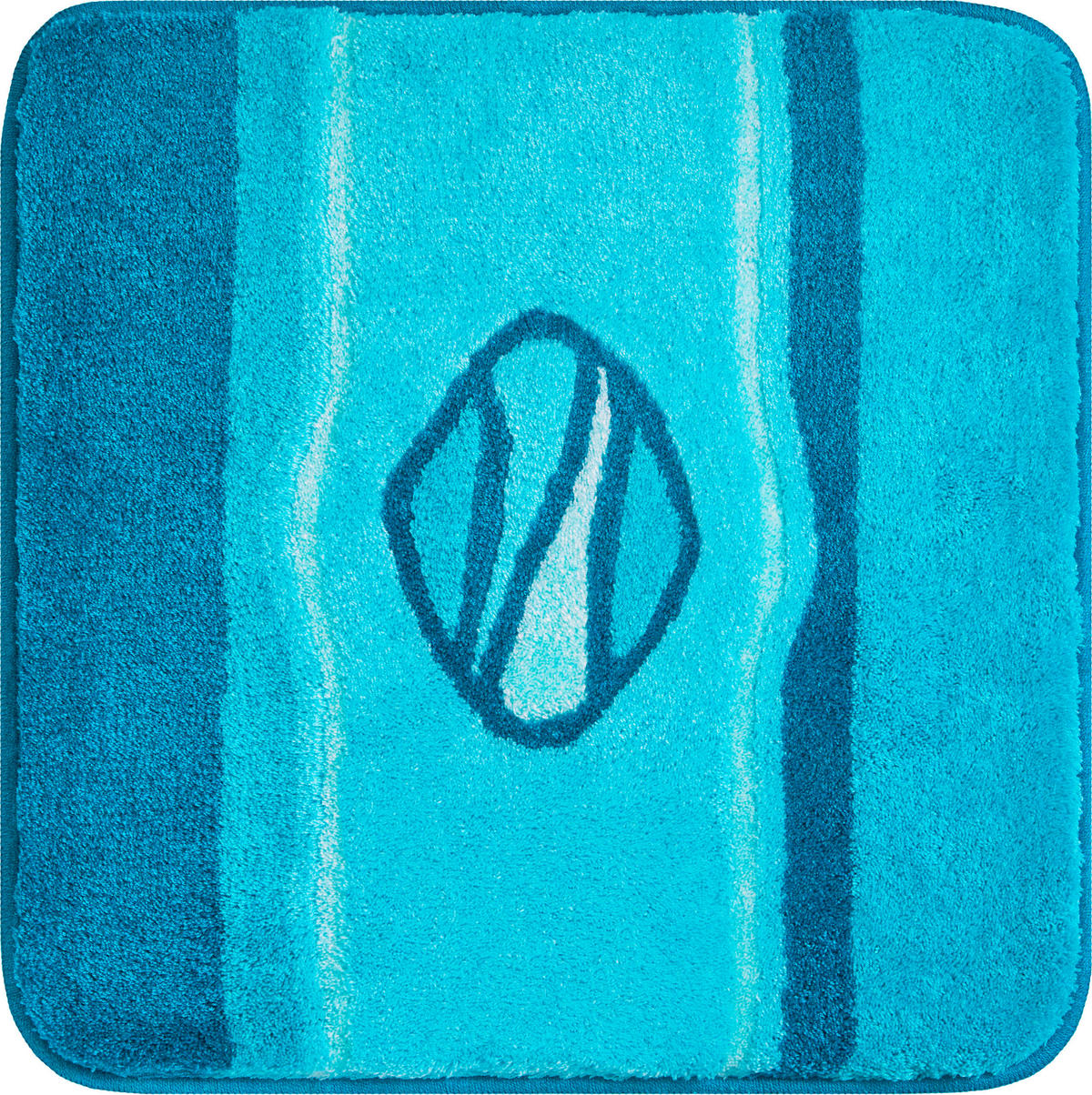 BIDET-VORLEGER Jewel Türkis 60/60 cm  - Türkis, Basics, Kunststoff/Textil (60/60cm)