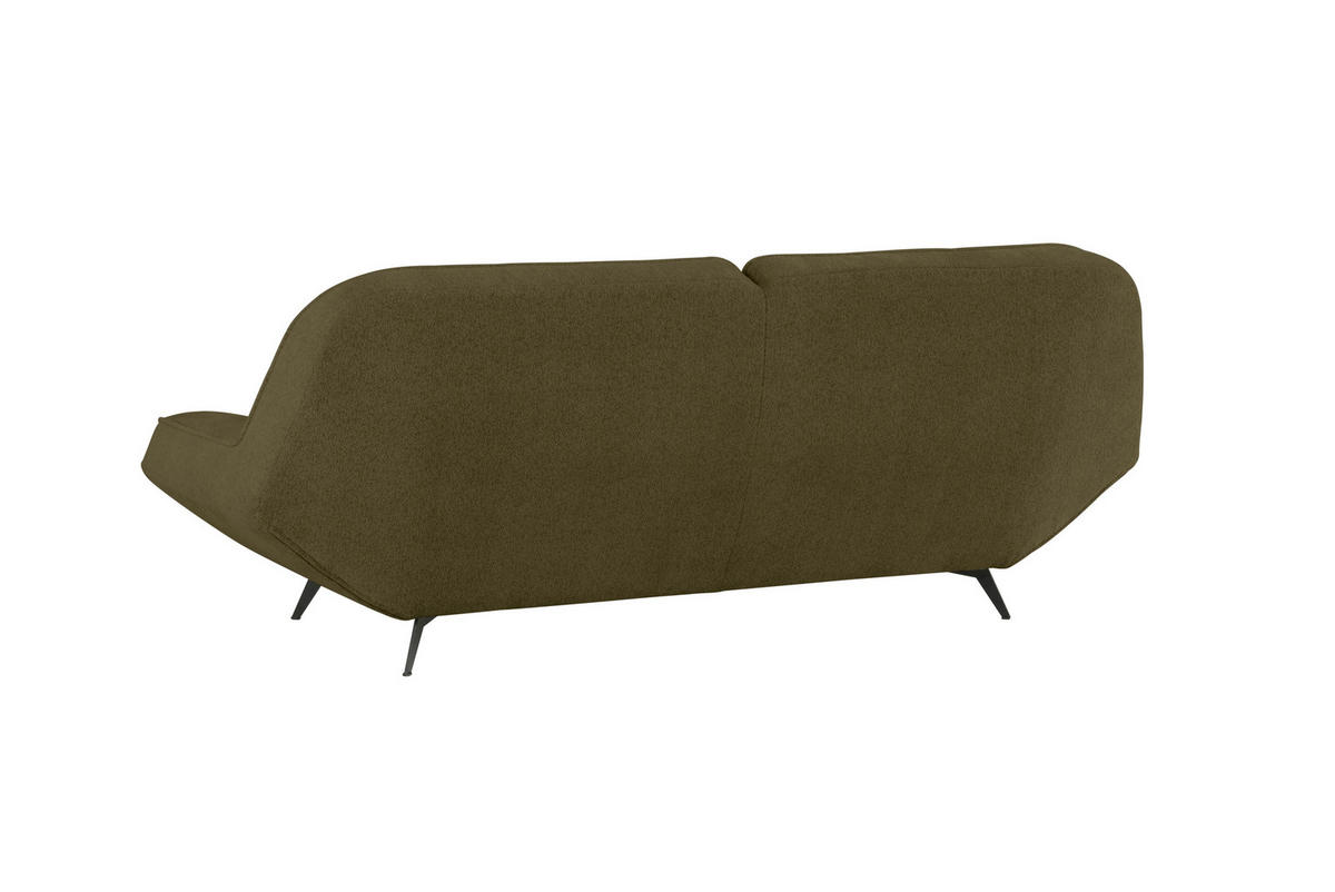 3-SITZER-SOFA in Chenille Olivgrün  - Olivgrün, Design, Textil (223/87/96cm) - MID.YOU