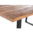 ESSTISCH in Holz 160/90/76 cm  - Schwarz/Naturfarben, KONVENTIONELL, Holz/Metall (160/90/76cm) - Landscape