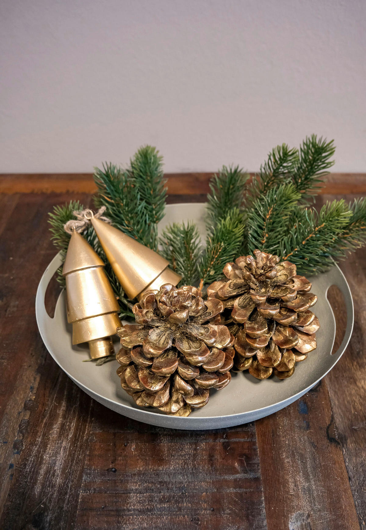 DEKOSCHALE - Greige, Basics, Metall (40/7cm) - FYNCH-HATTON