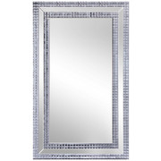 ZRCADLO, obdélníkové - barvy stříbra, Design, kompozitní dřevo/sklo (90/150/1,9cm) - Xora