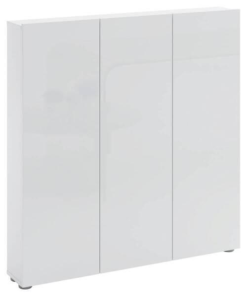 SCHUHSCHRANK Weiß  - Schwarz/Weiß, Design, Holzwerkstoff/Kunststoff (110/115/19cm) - Xora