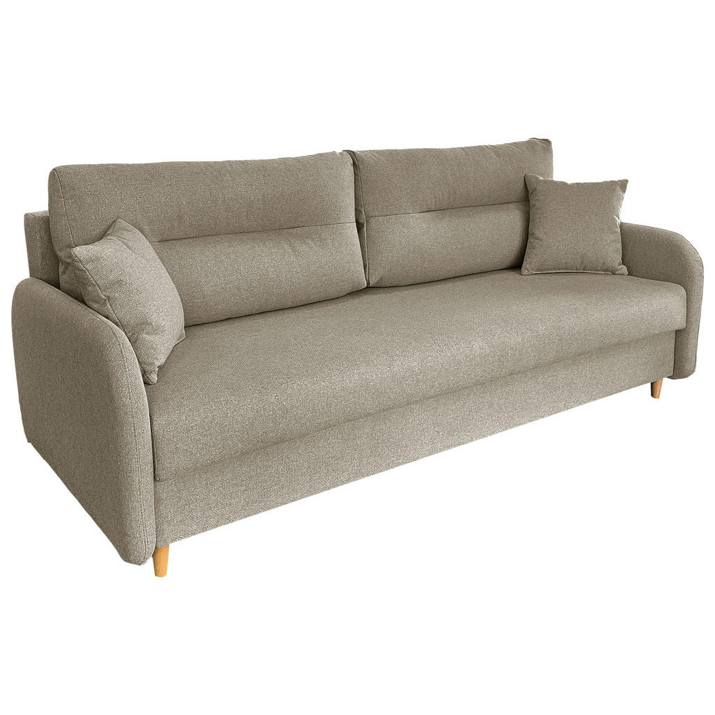 Thumbnail - Mid.you Schlafsofa, Beige, Textil, 2-Sitzer, Füllung: Polyurethan (PUR),Polyurethan (Pur), 206x88x93 cm, Made in EU, Lie...