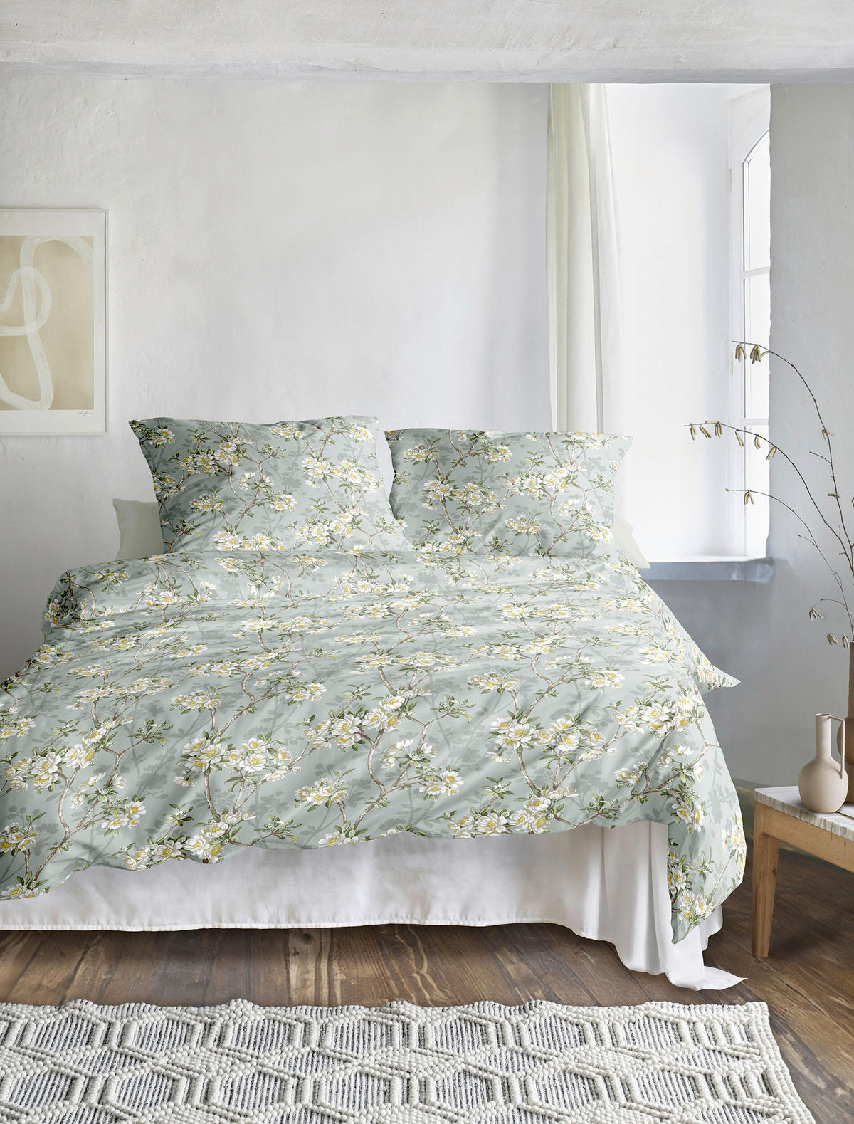 BETTWÄSCHE Makosatin 140/200 cm  - Jadegrün, KONVENTIONELL, Textil (140/200cm) - Irisette