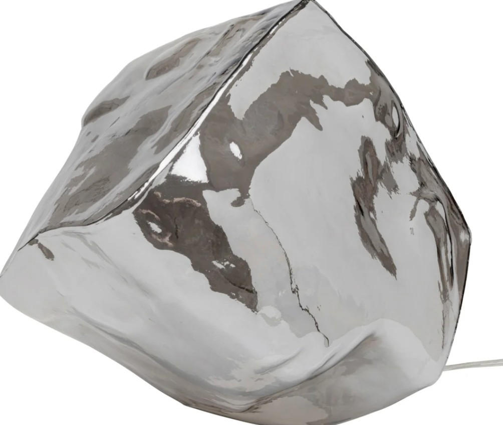 TISCHLEUCHTE 30/30/30 cm   - Graubraun, Trend, Glas/Metall (30/30/30cm) - Kare-Design