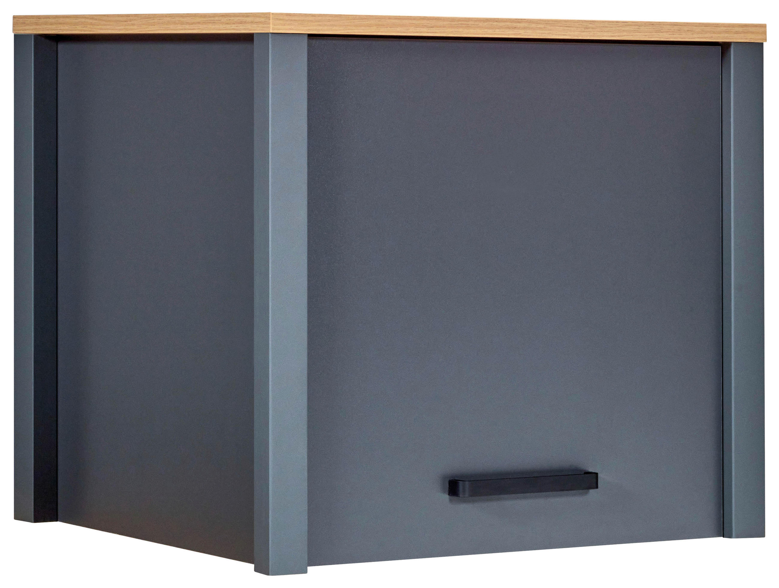 AUFSATZSCHRANK 70/60,5/60 cm  in  - Anthrazit/Schwarz, MODERN, Holzwerkstoff/Metall (70/60,5/60cm) - home24