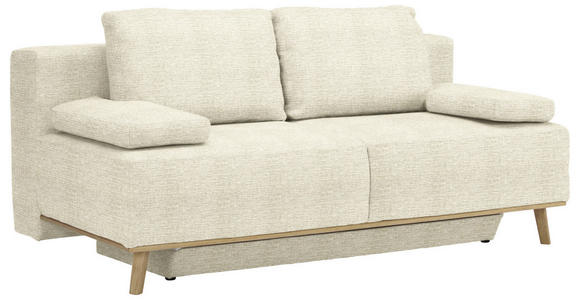 BOXSPRINGSOFA in Beige  - Beige, Design, Holz/Textil (203/97/107cm) - Dieter Knoll