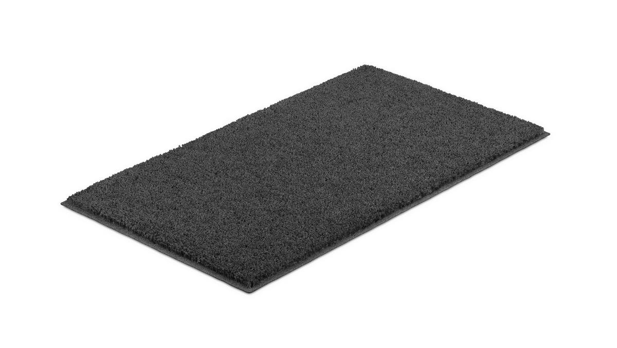 BADEMATTE Grund Anthrazit 65/115 cm  - Anthrazit, Basics, Kunststoff/Textil (65/115cm) - Grund