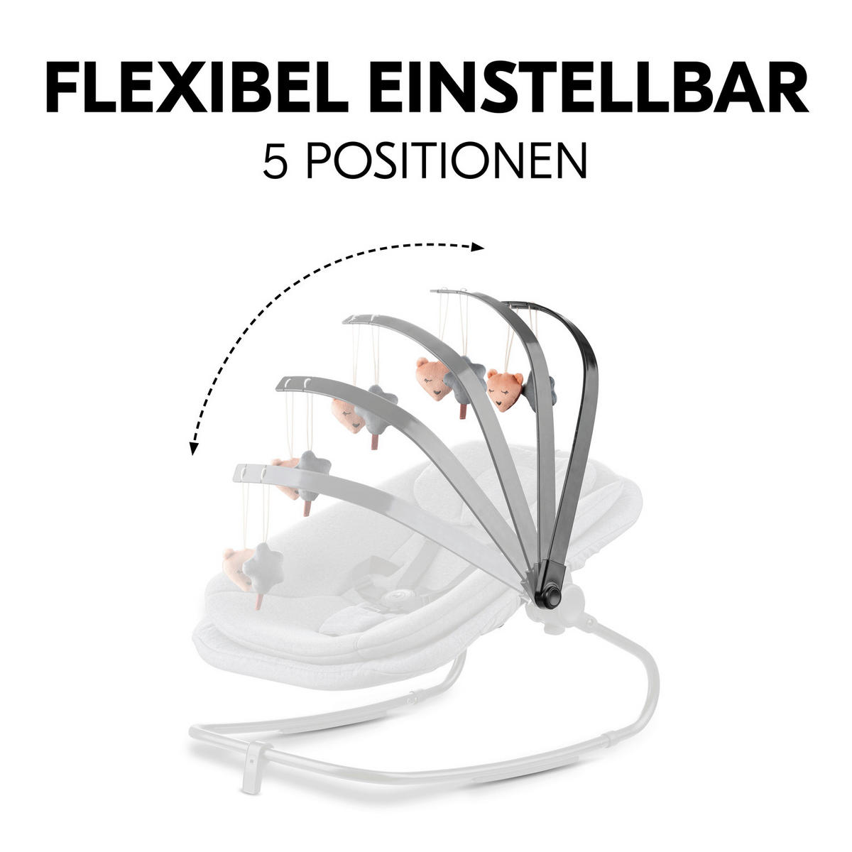 MOBILE Highchair Bouncer Mobile  - Basics (40/20/3,5cm) - Hauck