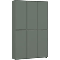 GARDEROBENSCHRANK  in 111,5/185,9/35,3 cm  - Salbeigrün, Design, Holzwerkstoff (111,5/185,9/35,3cm) - Livetastic