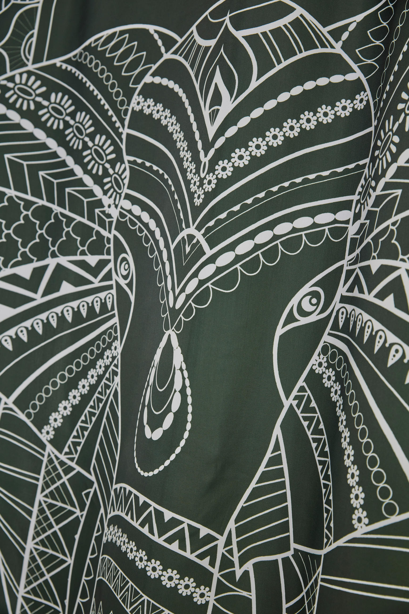 DUSCHDRAPERI Animal 180/200 cm  - mörkgrön, Basics, textil (180/200cm)