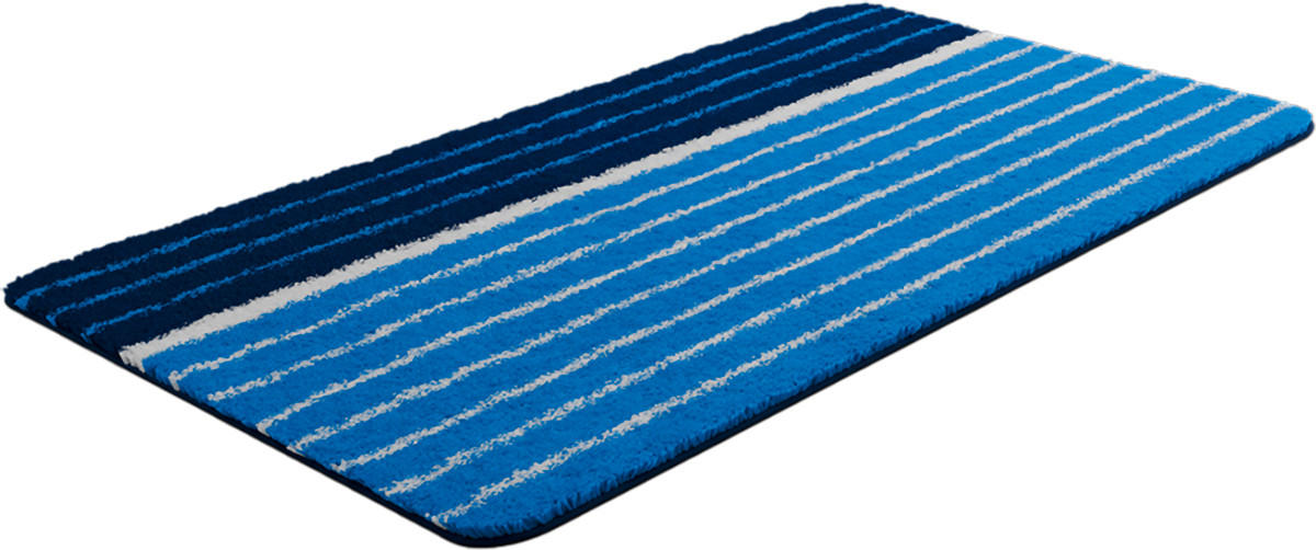 BADEMATTE GRUND Blau 70/120 cm  - Blau, Basics, Kunststoff/Textil (70/120cm) - Grund