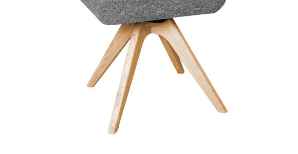 STUHL  Stoffauswahl, Typenauswahl Webstoff  - Eichefarben/Grau, KONVENTIONELL, Holz/Textil (47/89/60cm) - Linea Natura