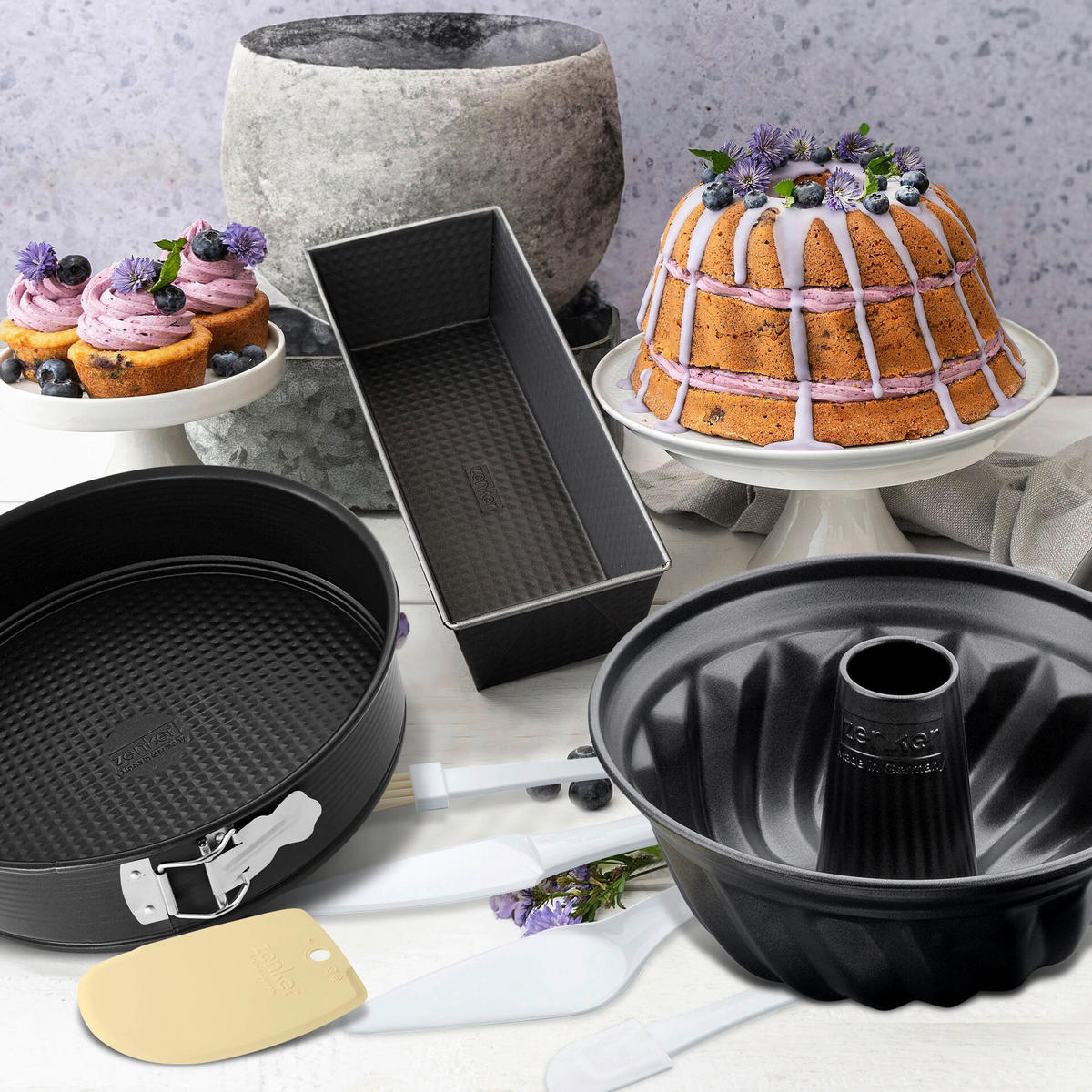 BAKSET - svart, Basics, metall - Zenker