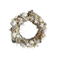 FRÜHLINGSKRANZ  - Creme/Weiß, LIFESTYLE, Naturmaterialien/Holz (32cm)