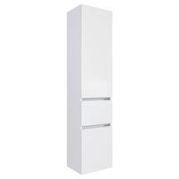 Dulap Înalt 40/185/35 cm  - argintiu/alb, Basics, plastic/material pe bază de lemn (40/185/35cm) - Held