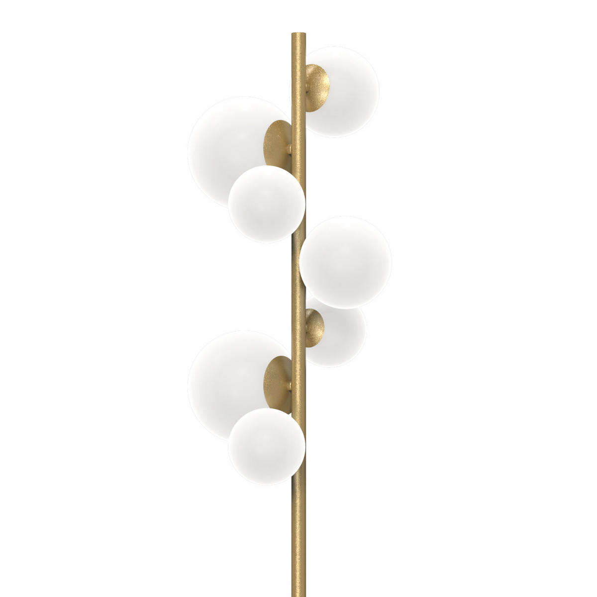 STEHLEUCHTE 30/30/155 cm    - Goldfarben/Sahara, KONVENTIONELL, Glas/Kunststoff (30/30/155cm)