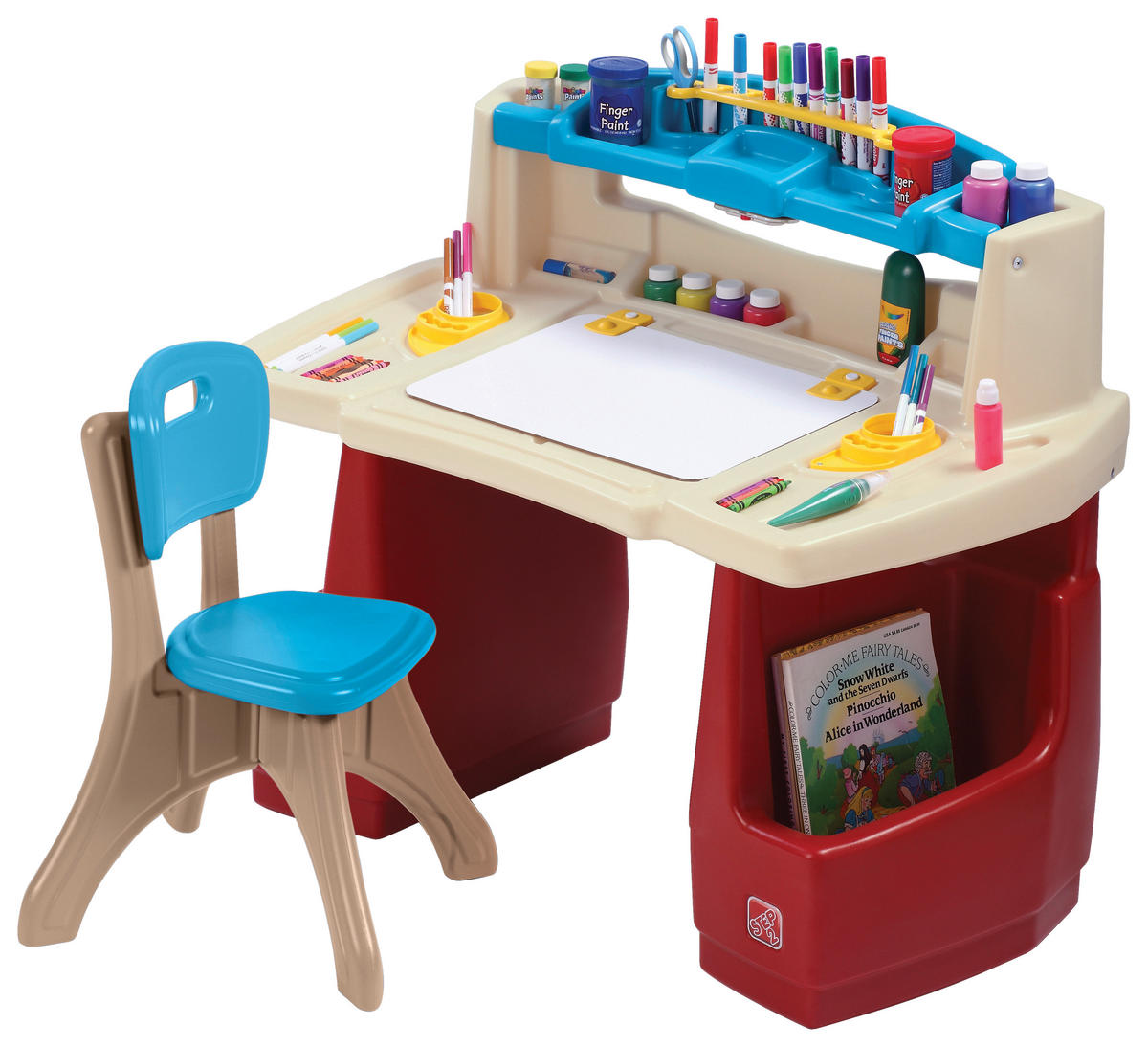 KINDERSPIELTISCH DELUXE KUNST - Multicolor, Basics, Kunststoff (90/80/51,5cm)