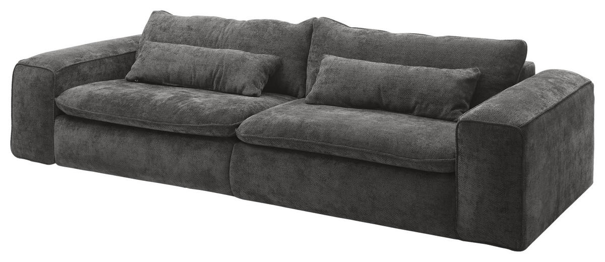 BIG SOFFA i vävt tyg svart  - svart, Basics, textil/plast (300/80/118cm) - Livetastic