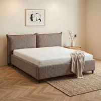 POLSTERBETT 180/200 cm,  in Taupe, gepolstertes Kopfteil, Lattenrost, Bettkasten,  - Taupe/Schwarz, MODERN, Holz/Textil (180/200cm) - Livetastic