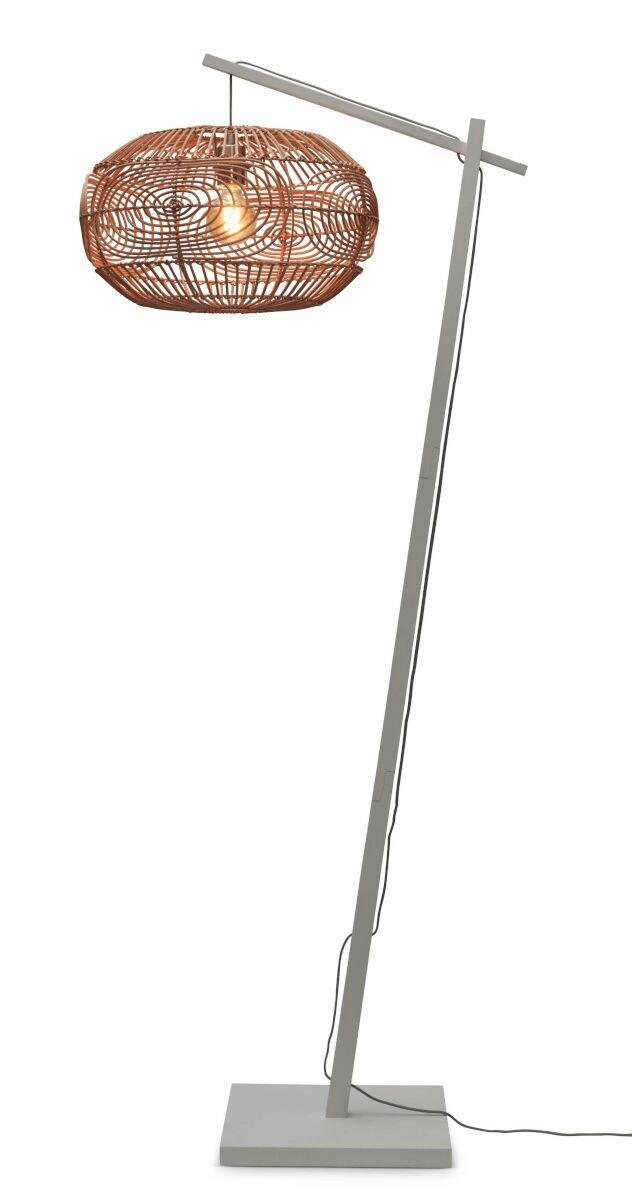 STEHLEUCHTE 74/48/176 cm    - Naturfarben/Weiß, Trend (74/48/176cm) - Good & Mojo