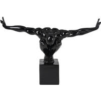 SKULPTUR - Schwarz, Trend, Kunststoff/Stein (43/29/15cm) - Kare-Design