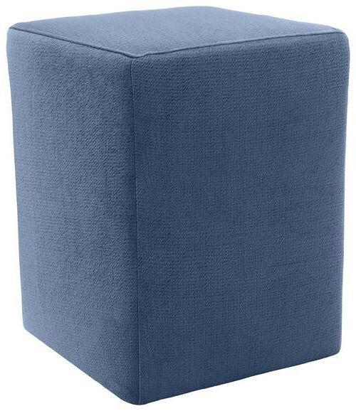 HOCKER Webstoff Blau  - Blau/Silberfarben, Design, Kunststoff/Textil (38/47/38cm) - LOOKS by W.Joop