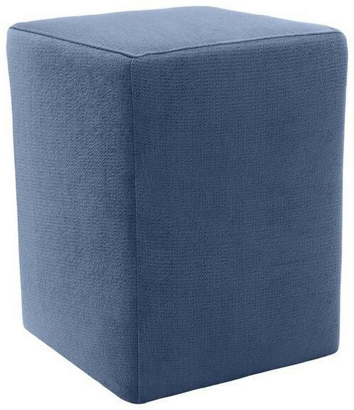 HOCKER Webstoff Blau  - Blau/Silberfarben, Design, Kunststoff/Textil (38/47/38cm) - LOOKS by W.Joop