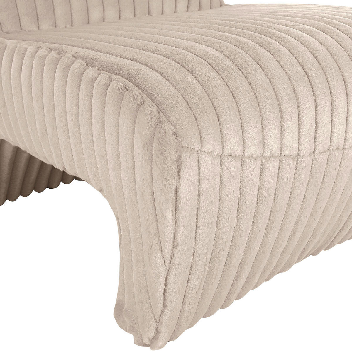 SESSEL in Cord Creme  - Creme/Schwarz, Konventionell, Kunststoff/Textil (68/72/89cm) - MID.YOU