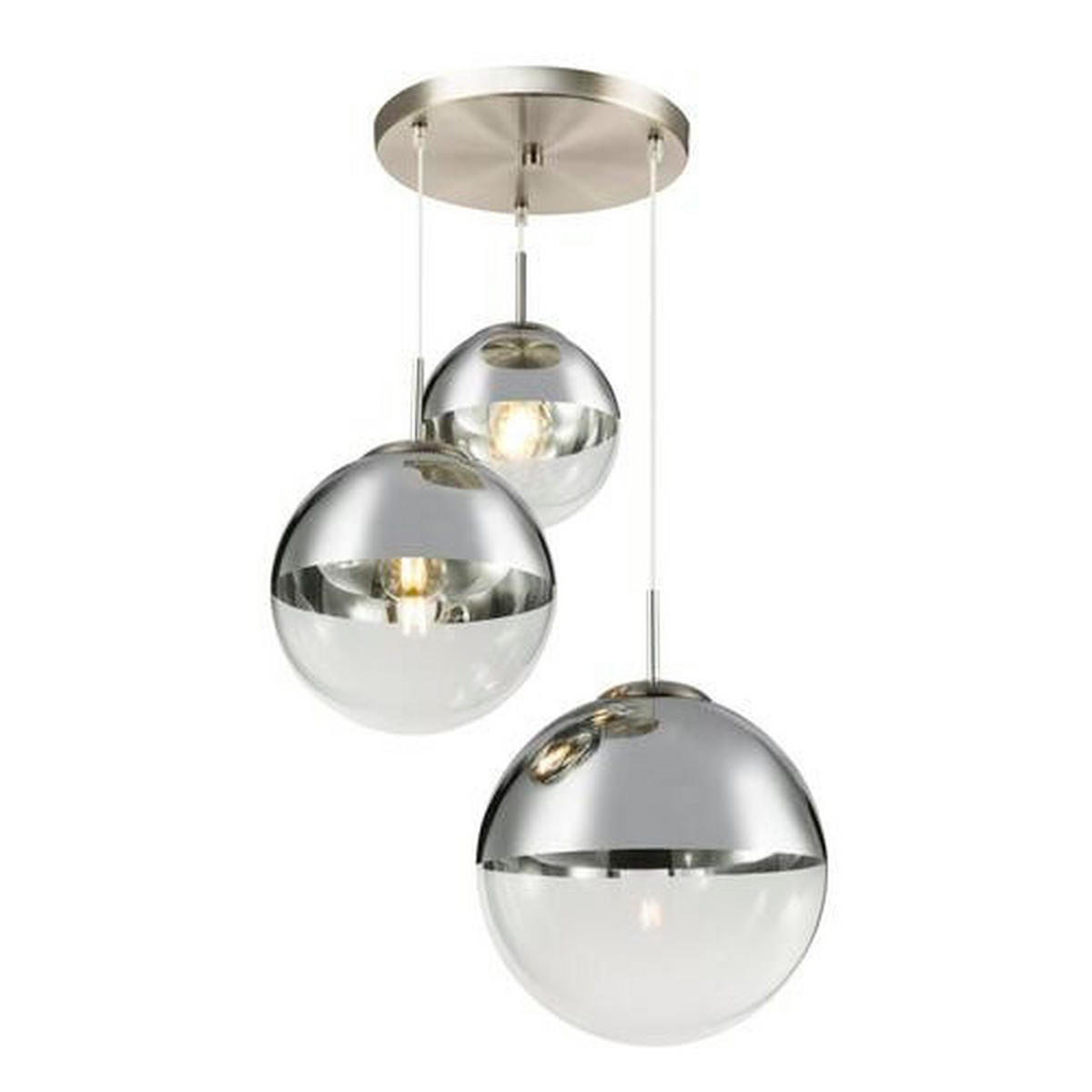 LUSTRĂ 51/120 cm  - culoare crom, Basics, sticlă/metal (51/120cm)