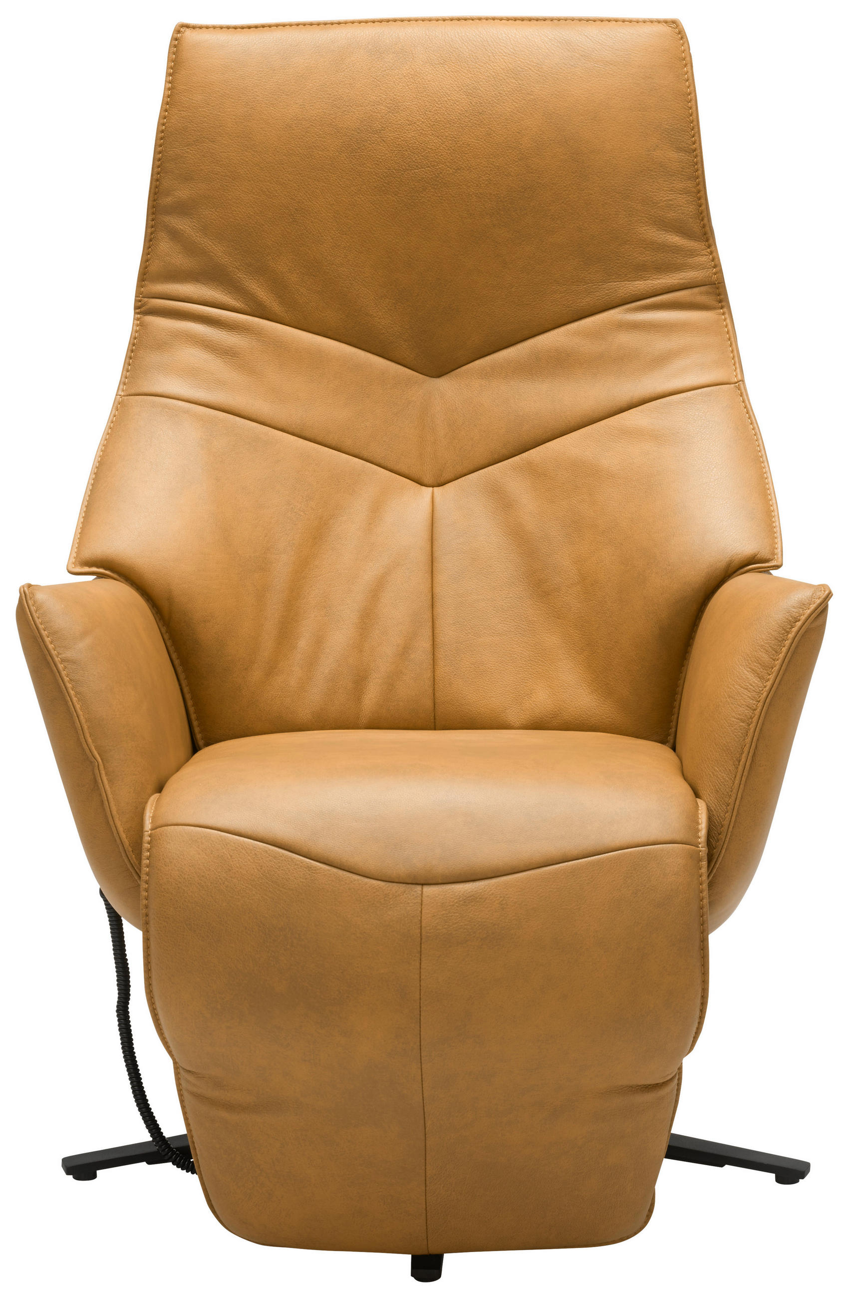 RELAXSESSEL in Leder Gelb  - Anthrazit/Gelb, Design, Leder/Metall (74/113/84cm) - Himolla