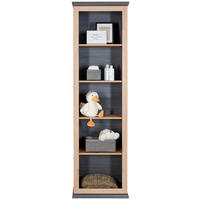 BABYHYLLA Benton  - mörkgrå/ekfärgad, Natur, trämaterial (60/209,2/43cm) - My Baby Lou