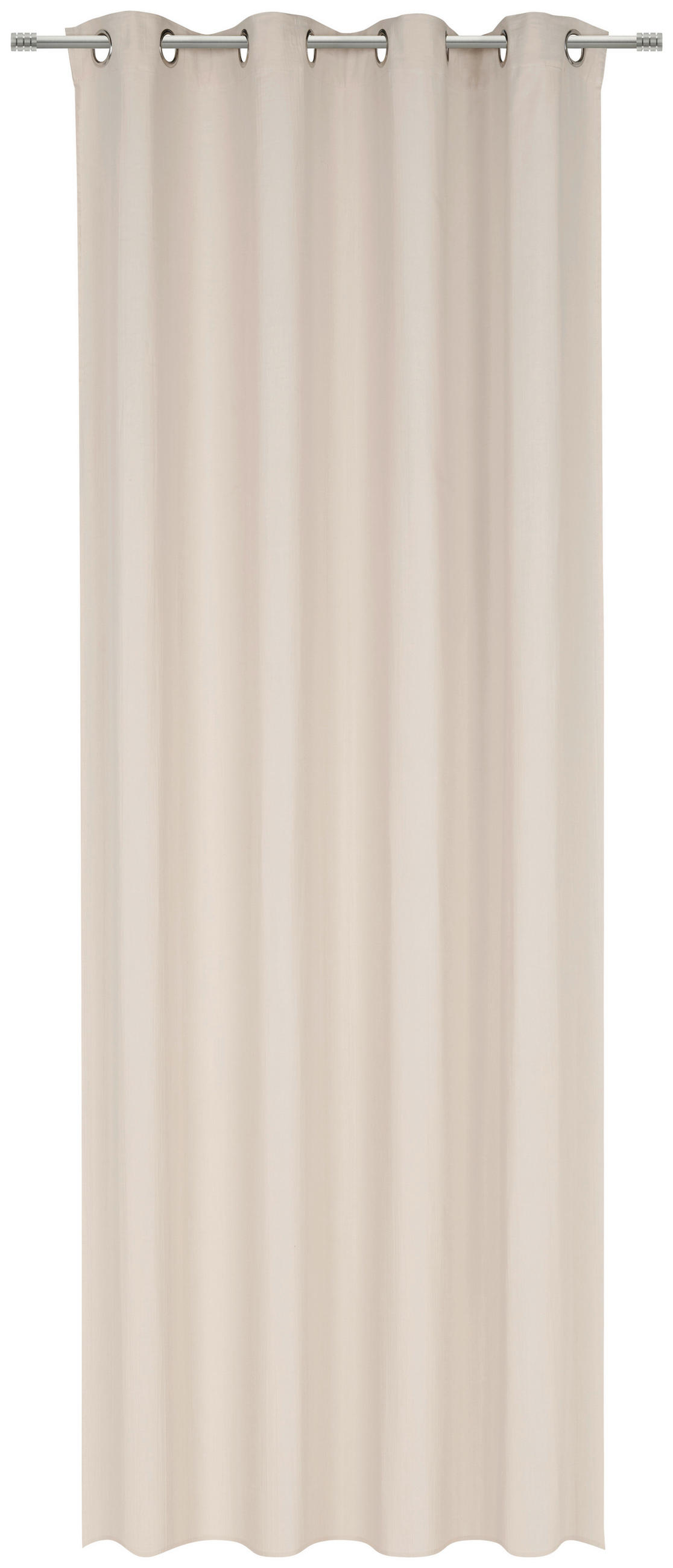 ZÁVĚS S OČKY, poloprůhledné, 140/255 cm - béžová, textil (140/255cm) - Esposa