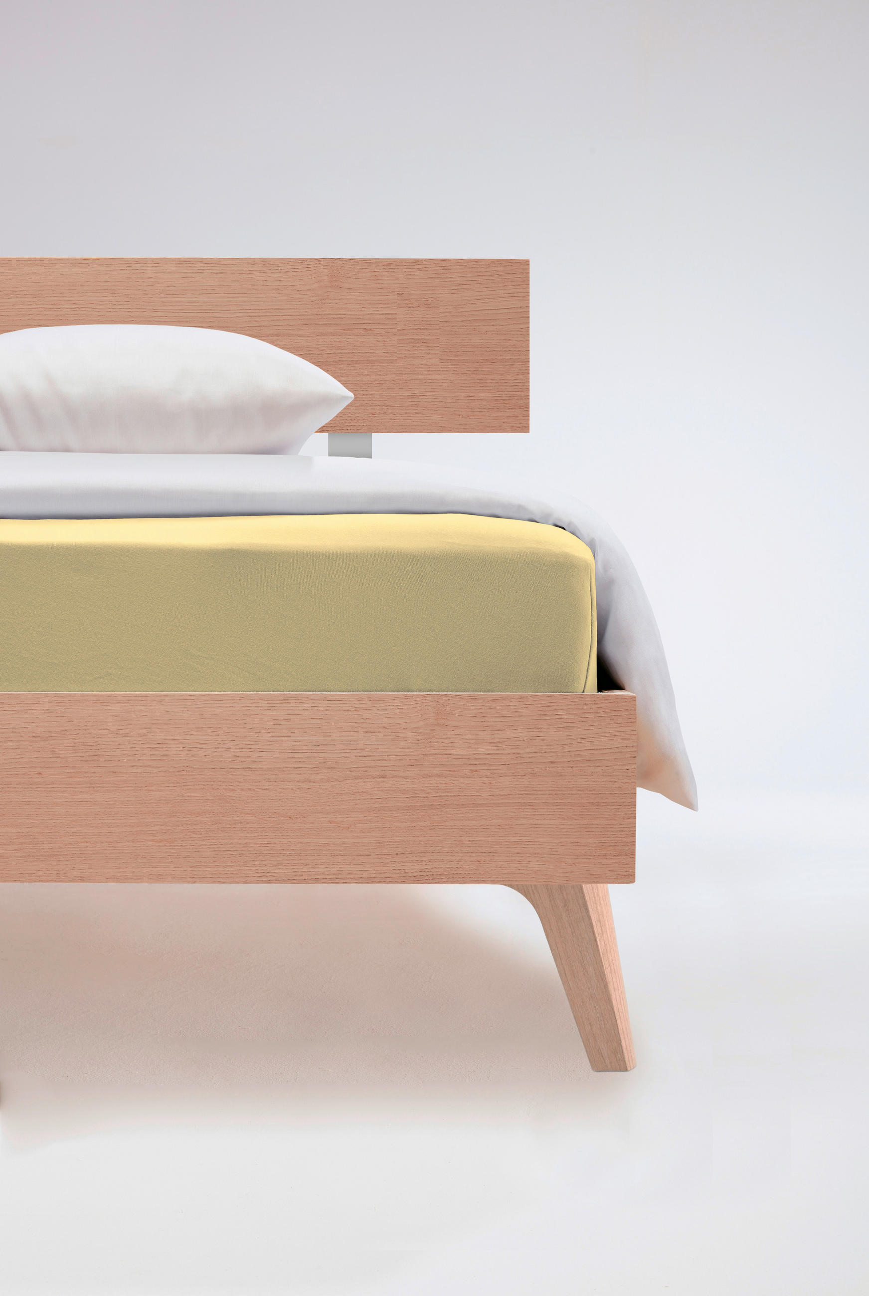 PLAHTA S GUMICOM 180/200 cm ELASTO COMFORT - svijetlo žuta, Basics, tekstil (180/200cm) - Fleuresse
