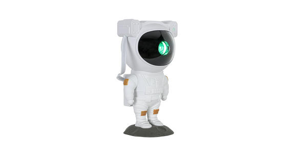 LED-DEKOLEUCHTE Astronaut 12/13/23 cm  - Weiß/Grau, Design, Kunststoff (12/13/23cm) - Novel