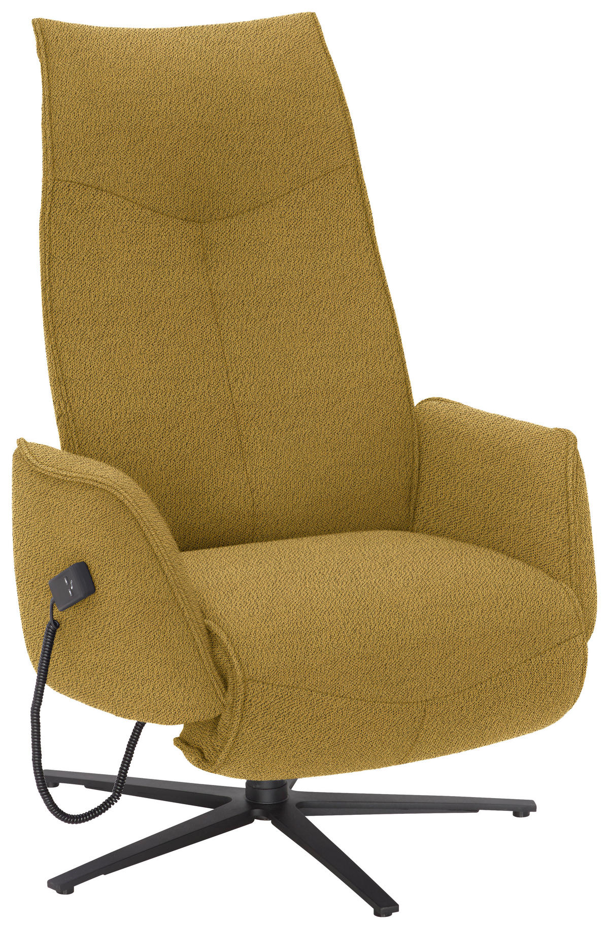 RELAXSESSEL in Textil Currygelb  - Currygelb/Anthrazit, Design, Textil/Metall (71/114/84cm) - Johann Jakob