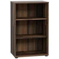 REGAL  Dunkelbraun, Graubraun  - Dunkelbraun/Graubraun, Design, Holzwerkstoff (54/85,5cm)