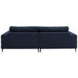 ECKSOFA  in Flachgewebe Dunkelblau  177/253 cm  - Schwarz/Dunkelblau, Design, Textil/Metall (177/253cm) - Dieter Knoll