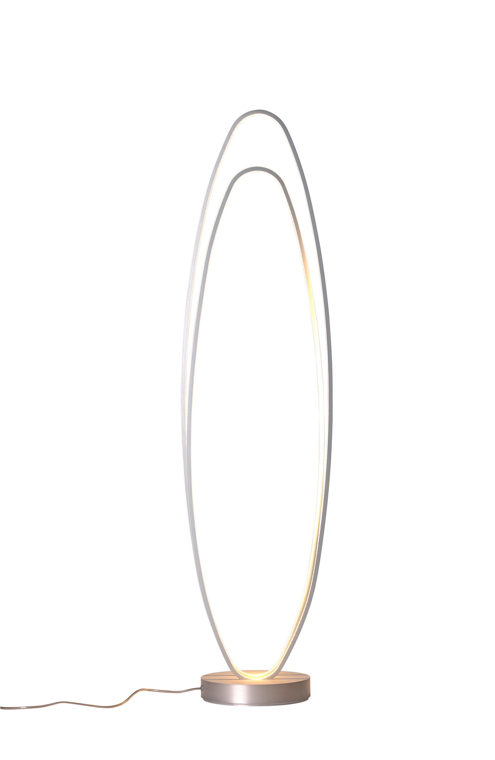 LED-STEHLEUCHTE - Alufarben, Design, Metall (120/33/25cm) - BOPP