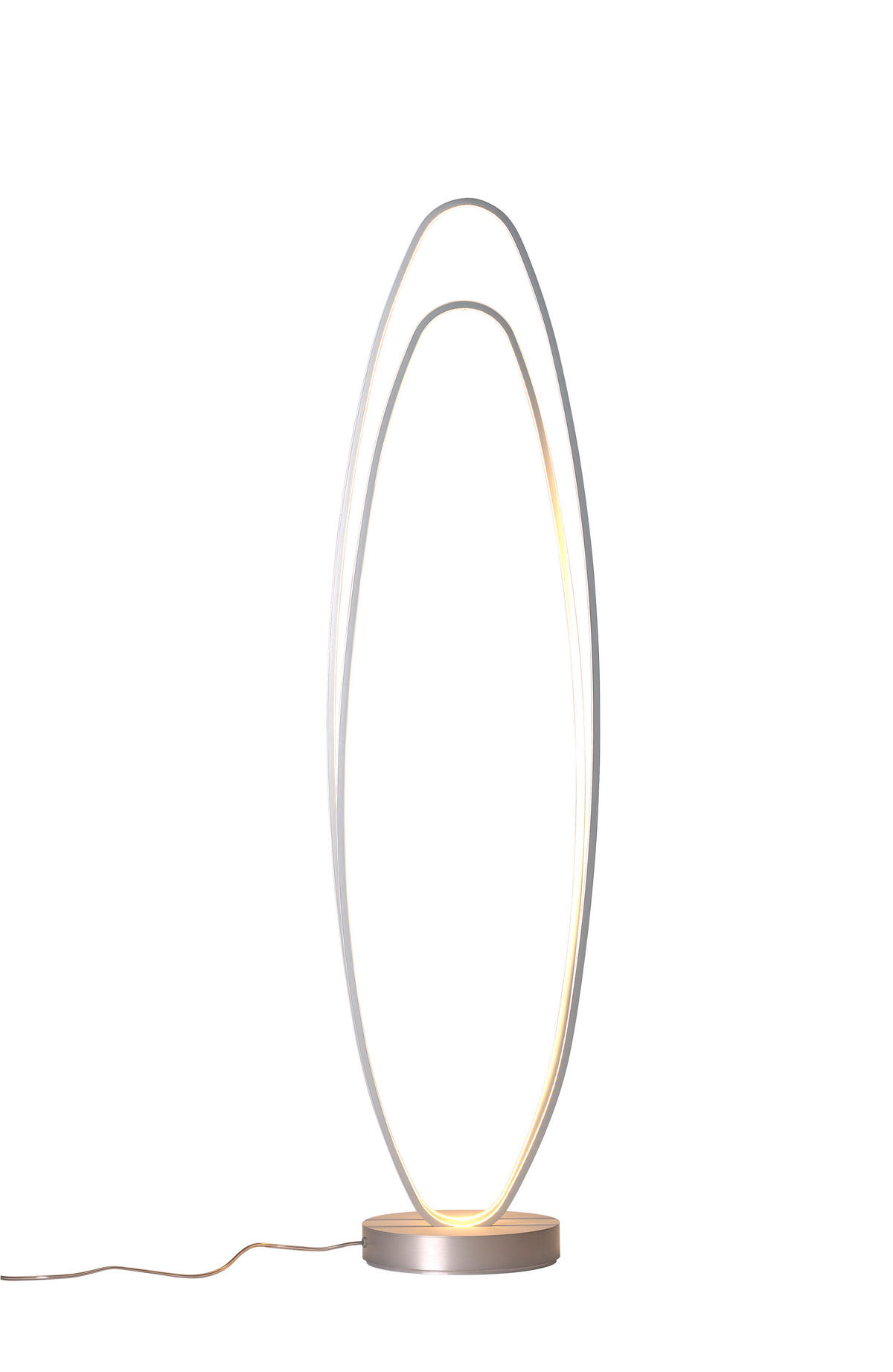 LED-STEHLEUCHTE - Alufarben, Design, Metall (120/33/25cm) - BOPP