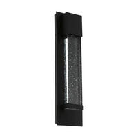 ZUNANJA STENSKA SVETILKA  Villagrazia 15,3/34,5/8,7 cm            - črna, Trendi, kovina/steklo (15,3/34,5/8,7cm)