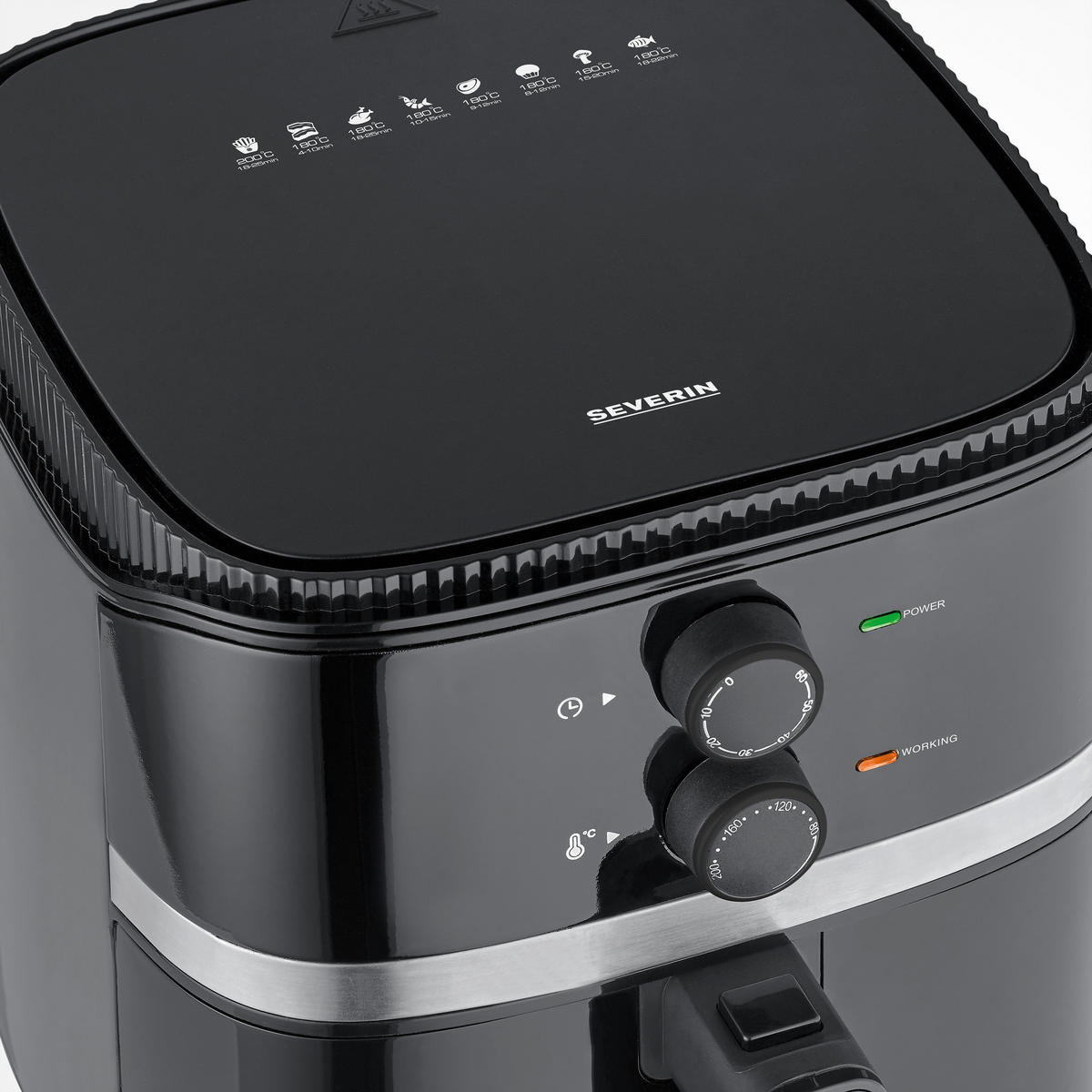 HEIßLUFTFRITTEUSE FR 2452 5 L  - Schwarz, Basics, Kunststoff (33,4/29,0/27,0cm) - Severin