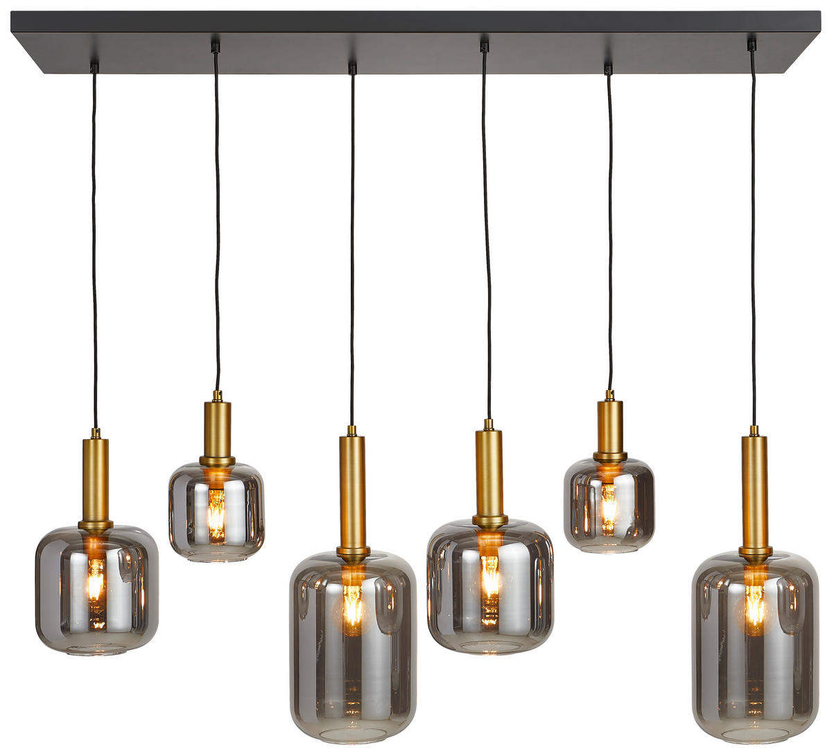 HÄNGELEUCHTE JOANET 132/41.5/218 cm   - Hellgrau, Design, Glas (132/41.5/218cm) - Lucide