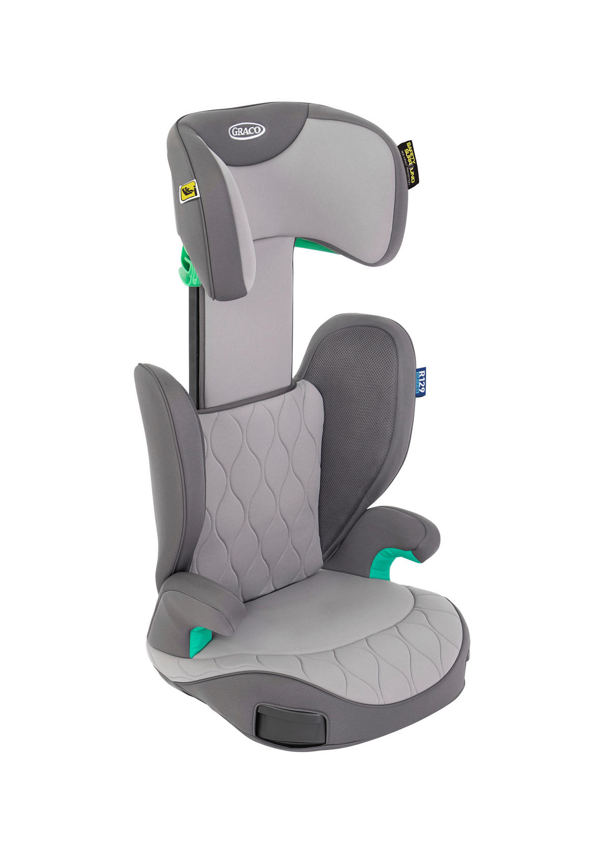 KINDERAUTOSITZ Affix R129  - Hellgrau/Grau, Basics, Kunststoff/Textil (39/46,3/64,5-85,5cm) - Graco