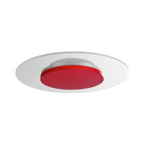 LED-DECKENLEUCHTE Zaniah 29/29/4 cm   - Rot, KONVENTIONELL, Kunststoff (29/29/4cm)