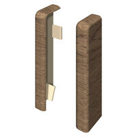 SOCKELLEISTENENDSTÜCK - Hellbraun/Nussbaumfarben, KONVENTIONELL, Kunststoff (2.2/2.2/5.9cm) - Egger Holzwerkstoffe