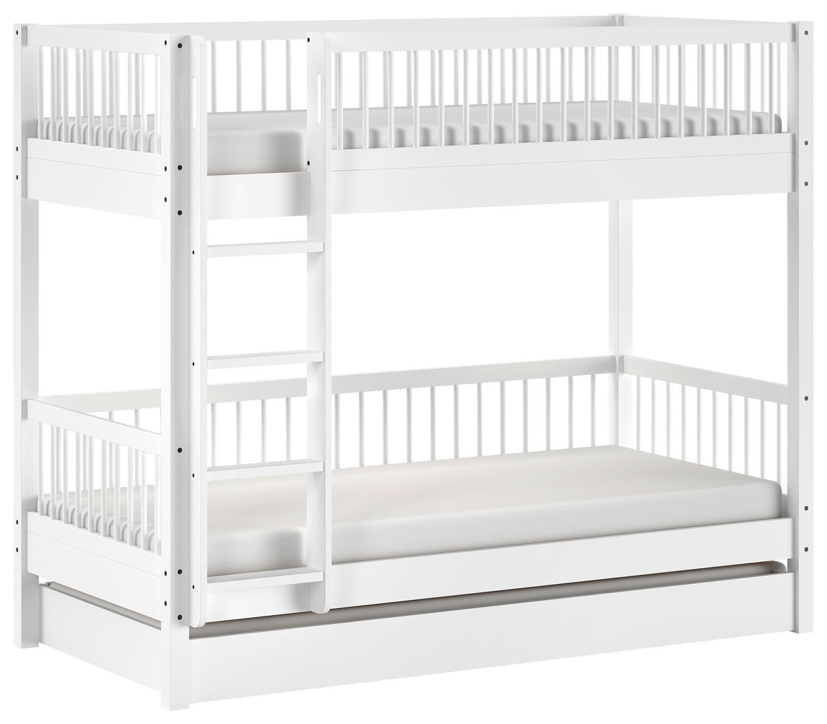 ETAGENBETT - Naturfarben/Weiß, MODERN, Holz (90/200cm) - Vipack