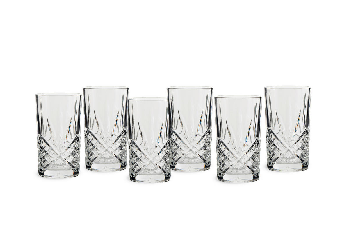 GLÄSERSET  6-teilig  - Transparent, Basics, Glas (7,7/13,8cm) - Echtwerk