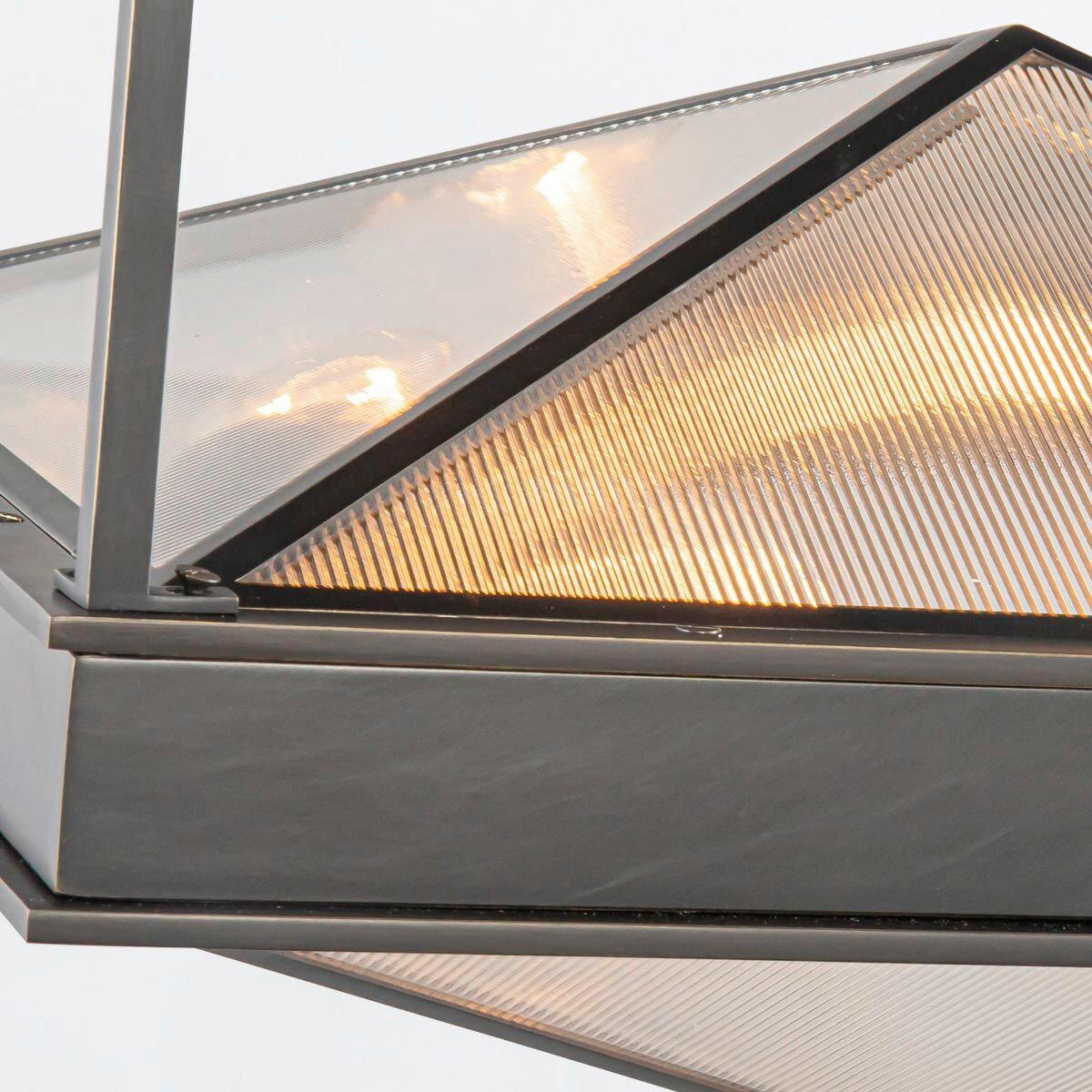 DECKENLEUCHTE 42/48,2 cm    - Bronzefarben, KONVENTIONELL, Glas/Metall (42/48,2cm) - Elstead Lighting