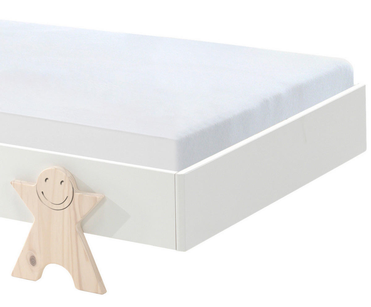 KINDER-/JUNIORBETT 90/200 cm  in Weiß  - Weiß, MODERN, Holz/Holzwerkstoff (90/200cm) - MID.YOU
